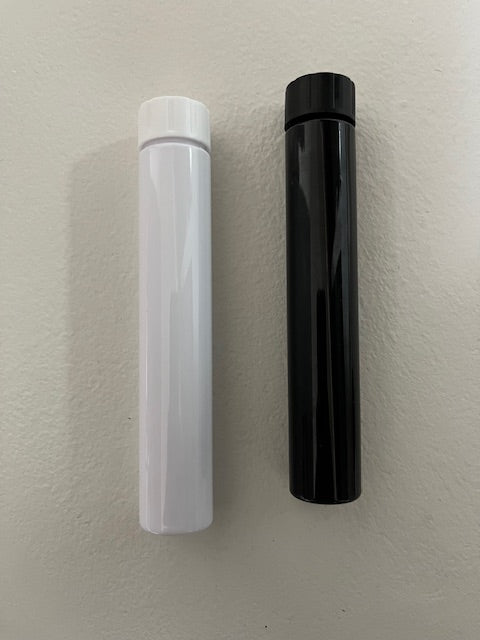 125mm PET Straight Tubes with Child resistant cap (with plastic insert in cap)