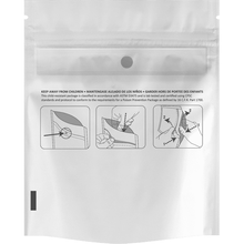 Load image into Gallery viewer, White Child Resistant Pouch 1g or retail bag capacity