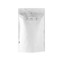Load image into Gallery viewer, White Fully Recyclable Child Resistant Pouch 28g or 1oz capacity
